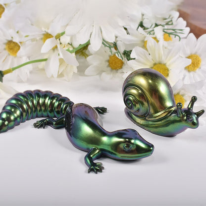 3D Animal Silicone Molds Frog Lizard Snail Crystal Epoxy Resin Mold Ornament DIY Aromatherapy Candle Home Decor Xmas Gift