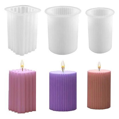 New Design Perfume Soap Transparent DIY Silicone Wax Candle Making Geometric Shape Candle Mould