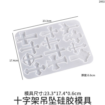 Cross Pendant Variety Mold Silicone Resin Mold