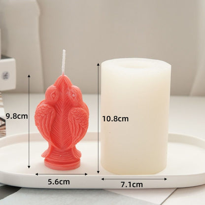 Epoxy Resin Silicone Mould Clay Tools 3D Art Wax Mold Handmade Nine-tailed Fox Candle Mold Four-eared Five-eyed