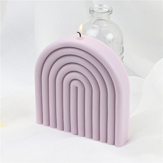 New DIY Candle Silica Gel Mould Line Arch Gypsum Technology Silicone Mold 3d Silicone Molds for Crafts 3d Handmade Aroma Candles