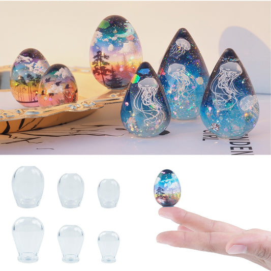 Mini Egg Molds Epoxy Resin Crafts DIY Jewelry Making Cake Decor Home Ornaments Handmade Chocolate Fondant Tools Silicone Mold