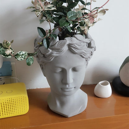 Venus statue flowerpot silicone mold Greek goddess vase resin concrete silicone mold Succulents plant flower pot mold clay mold