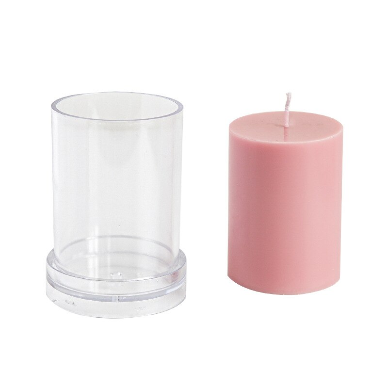 Various 3D Cylindrical Candle Mould Plastics Diy Candle Making Supplies Molds Forms for Candles Mold Jars Moulds acrylic mold