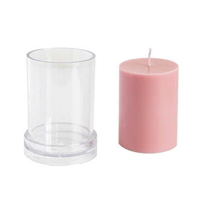 Various 3D Cylindrical Candle Mould Plastics Diy Candle Making Supplies Molds Forms for Candles Mold Jars Moulds acrylic mold