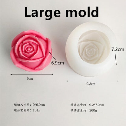 3D DIY gül mum silicine kalıp çiçek mus kek çikolata silikon kalıp gül dekorasyon silikon kalıp sabun kalıp
