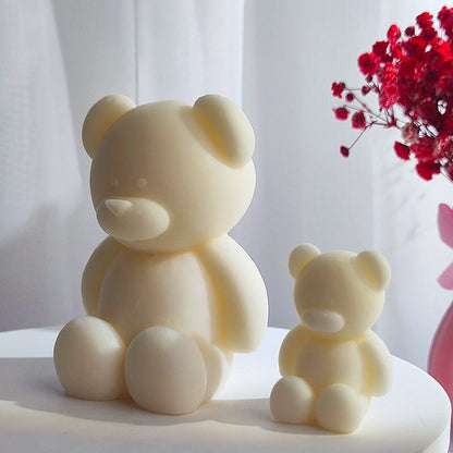 New Bear Body Candle Mold For Handmade Candles Silicon Molds Silicone Crafts Candle Making Supplies Gift Home Decoration