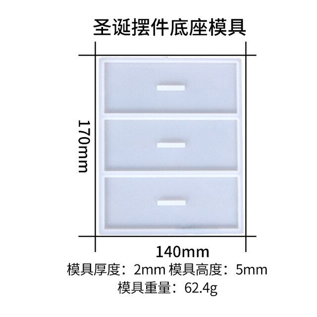 عيد الميلاد قالب من السيليكون شجرة عيد الميلاد قلادة قالب شمع Resin بها بنفسك الراتنج قالب المفاتيح مجوهرات عيد ميلاد سعيد ديكور المنزل الطرف