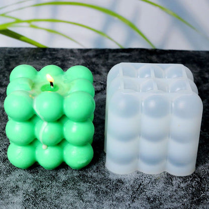 UV Epoxy Resin Aromatherapy Plaster Clay Tools Handmade Candle Mould Cube Soap Molds Silicone Mold 3D Candle Mold