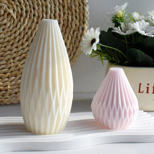 Diamond Ball Silicone Candle Mold DIY Candle Soap Gypsum Mold Creative Geometry Pear shape Resin Molds candles for Decoration