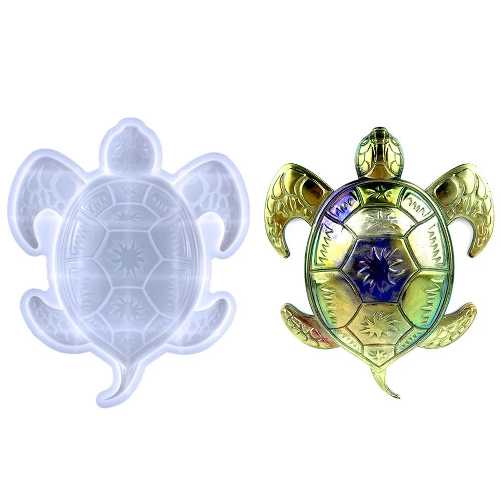 Art Crystal Epoxy Wall Decoration Pendant Casting Mould Hanging Ornament Resin Molds Sea Turtle Silicone Mold