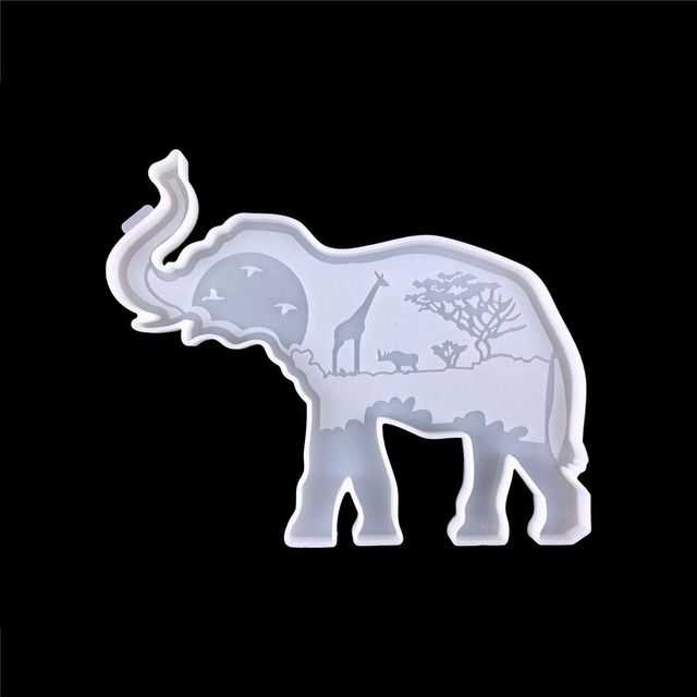 Bear Elephant Animal Jewelry Making Tools DIY Pendant Epoxy Resin Molds Silicone Mould Wolf Ornament Resin Mold