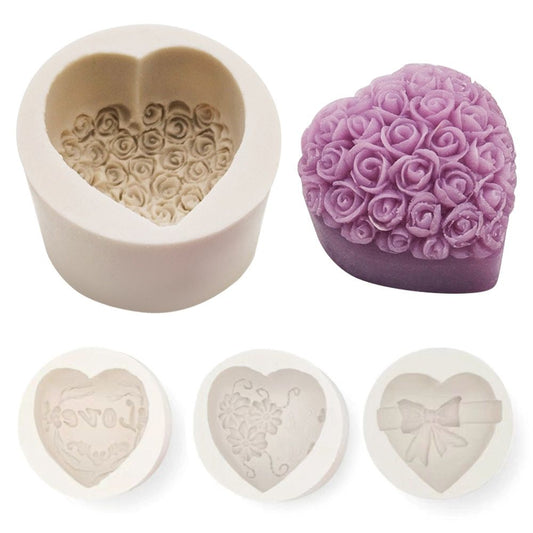 Wedding Supplies Handmade Clay Tools DIY Craft Cake Resin Molds Soap Mold 3D Art Wax Mold Silicone